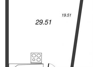 Продается квартира студия, 33.6 м2, Ленинградская область