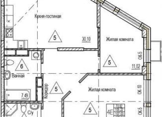 3-ком. квартира на продажу, 107 м2, Воронежская область, набережная Чуева, 7