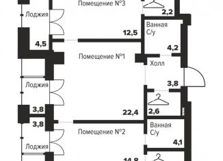 Продажа 2-ком. квартиры, 69.8 м2, Челябинск, улица Труда, 157А