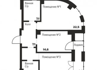 Продажа двухкомнатной квартиры, 75.9 м2, Челябинск, улица Труда, 157А