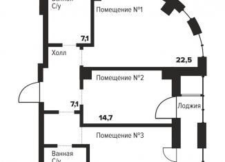 Продажа двухкомнатной квартиры, 76.1 м2, Челябинск, улица Труда, 157А