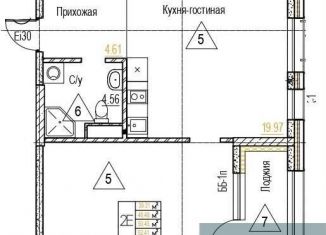 Продаю однокомнатную квартиру, 50.4 м2, Воронежская область, набережная Чуева, 7