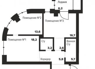 Продам двухкомнатную квартиру, 71.2 м2, Челябинск, улица Труда, 157А