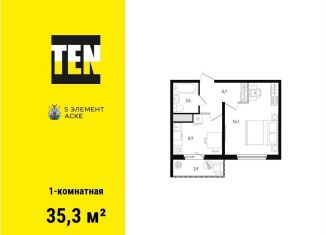 Продается 1-комнатная квартира, 35.3 м2, Ростов-на-Дону, Советский район