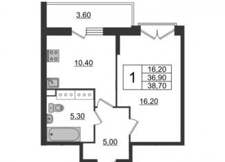 Продажа 1-ком. квартиры, 39.5 м2, Санкт-Петербург, метро Волковская, Лиговский проспект, 283