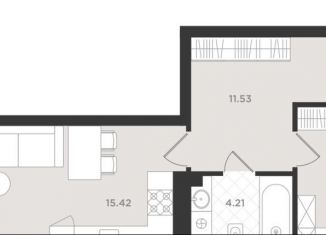 Продажа 1-комнатной квартиры, 48.2 м2, Светлогорск