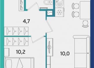 Продаю 2-комнатную квартиру, 40.6 м2, Ижевск, улица Архитектора П.П. Берша, 44