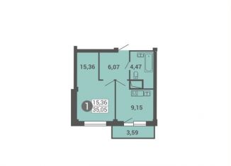 Продаю 1-комнатную квартиру, 35.7 м2, Архангельск