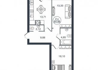 Продам 2-ком. квартиру, 64.9 м2, Тверь