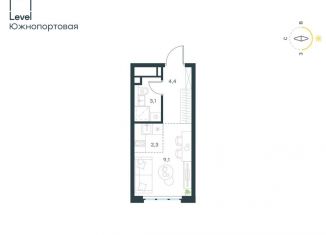 Продам квартиру студию, 18.9 м2, Москва, жилой комплекс Левел Южнопортовая, 13