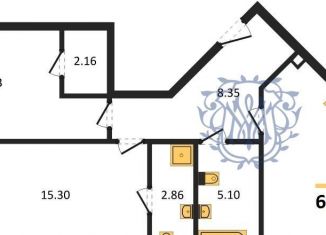 Продается 2-комнатная квартира, 65.8 м2, Евпатория