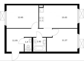 Продам 2-комнатную квартиру, 53.8 м2, Москва, улица Михайлова, 30Ак2