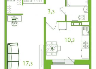 Продаю однокомнатную квартиру, 38 м2, Томск