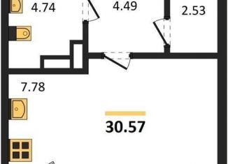 Продается квартира студия, 30.6 м2, Воронежская область