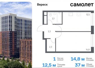 Продам однокомнатную квартиру, 37 м2, Москва, 3-я Хорошёвская улица, 17А, ЖК Вереск