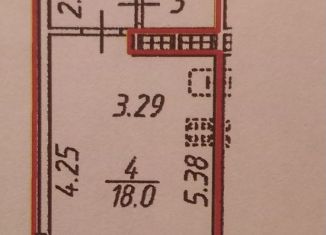 Квартира на продажу студия, 27.3 м2, Санкт-Петербург, метро Проспект Ветеранов, Ленинский проспект, 82к3