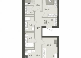 Продажа 4-ком. квартиры, 78.5 м2, Пермь, Мотовилихинский район