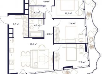 3-комнатная квартира на продажу, 90.7 м2, Москва, СВАО, жилой комплекс Союз, к4