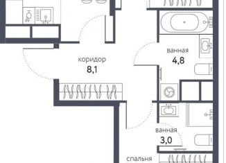 Продам трехкомнатную квартиру, 61.5 м2, Москва, метро Черкизовская, Тагильская улица, 4В