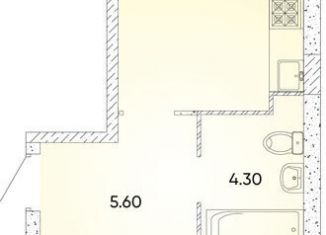 Продаю 1-комнатную квартиру, 43.6 м2, Краснодарский край, улица Доблести, 10