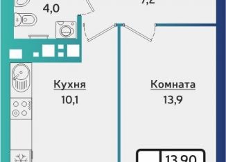 Однокомнатная квартира на продажу, 36.7 м2, Удмуртия