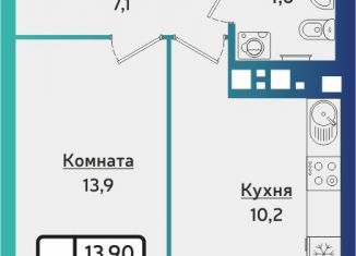 Продам однокомнатную квартиру, 36.9 м2, Ижевск, Устиновский район