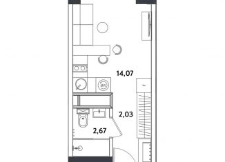 Продажа 1-ком. квартиры, 19.1 м2, Москва, Окружной проезд, 10Б