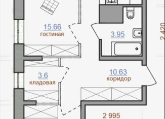 Продам 2-комнатную квартиру, 64 м2, Иркутск, улица Баумана, 271/2