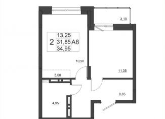 Продам 2-комнатную квартиру, 44.6 м2, Москва, Норильская улица, 5