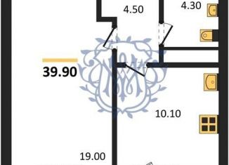 1-ком. квартира на продажу, 39.9 м2, село Мирное