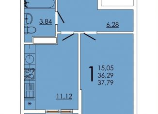 Продажа 1-ком. квартиры, 37.8 м2, Ростов-на-Дону