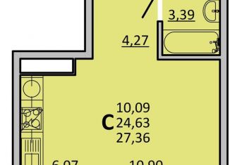 Продаю квартиру студию, 27.4 м2, Ростов-на-Дону