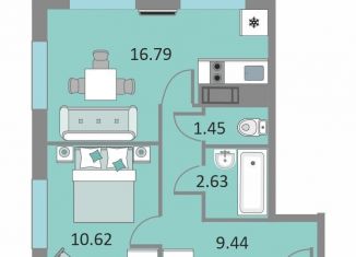 Продажа 1-ком. квартиры, 40.6 м2, Санкт-Петербург, Варфоломеевская улица, 6, метро Ломоносовская