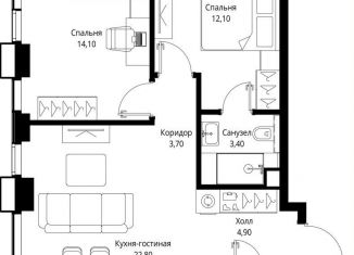 Продаю 2-комнатную квартиру, 64.6 м2, Москва, район Покровское-Стрешнево