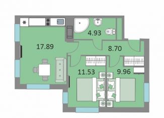 Продажа 2-ком. квартиры, 52.4 м2, Санкт-Петербург, Варфоломеевская улица, 6, муниципальный округ Ивановский