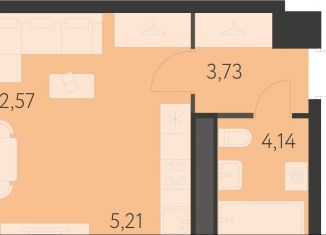 Продается квартира студия, 25.7 м2, Екатеринбург, улица Академика Ландау, 17/7к2