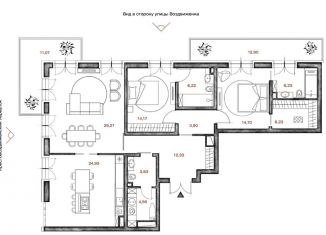 Продажа 2-комнатной квартиры, 133.5 м2, Москва, Крестовоздвиженский переулок, 4, ЦАО