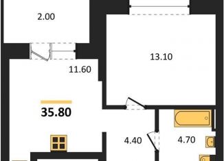 Продается однокомнатная квартира, 35.8 м2, Новосибирская область