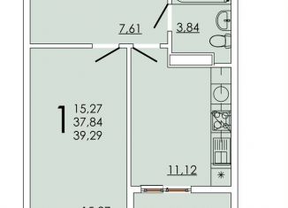 Продается однокомнатная квартира, 39.3 м2, Ростов-на-Дону