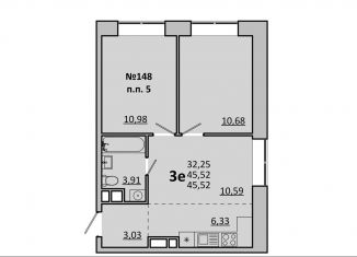 Продаю 3-ком. квартиру, 45.5 м2, Одинцово