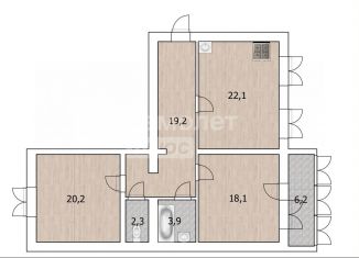 Продам 3-ком. квартиру, 88.9 м2, Благовещенск, улица Демьяна Бедного, 68