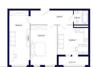 Продажа 2-ком. квартиры, 57.8 м2, Иркутская область