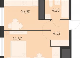 Продаю 1-ком. квартиру, 34.3 м2, Свердловская область