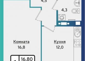 Продам 1-комнатную квартиру, 37.8 м2, Ижевск, Устиновский район