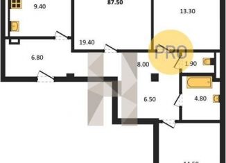 Продам 3-комнатную квартиру, 87.5 м2, Новосибирская область, улица Зорге, 277