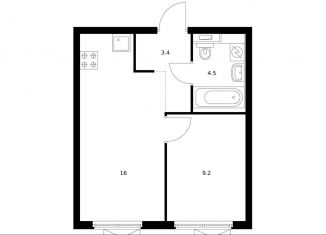 Продаю 1-комнатную квартиру, 33.1 м2, Москва, район Покровское-Стрешнево, жилой комплекс Холланд Парк, к8