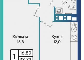 Продам 1-комнатную квартиру, 38.4 м2, Ижевск, Устиновский район