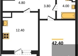 Продается 1-ком. квартира, 42.4 м2, Воронежская область, улица Фёдора Тютчева, 107