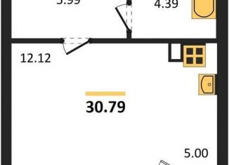 Квартира на продажу студия, 30.8 м2, Новосибирск, улица Гоголя, 222