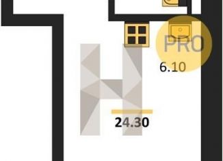 Продаю квартиру студию, 24.3 м2, Новосибирская область, улица Зорге, 277